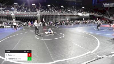 77 lbs Quarterfinal - Kaice Ruby, Touch Of Gold WC vs Griffin Mascarenas, Windsor WC