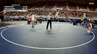 215-D4 Champ. Round 1 - Brock Haws, Pima High School vs Micah Dobson, Yuma Catholic High School