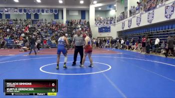 126 lbs Cons. Round 3 - Kurtus Gerencser, PATRICK HENRY vs Malachi Simmons, DEFIANCE