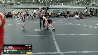 72 lbs Semis (4 Team) - Braden Smigler, Wall vs Joe Martin, Dragons United