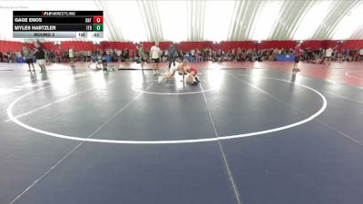 112-117 lbs Round 2 - Gage Enos, Batavia vs Myles Hartzler, Illinois Top Dawgs