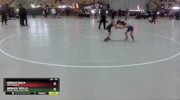 70 lbs Cons. Round 2 - Breken Wells, Rabbit Wrestling Club vs Adrian Baca, Iron Knights