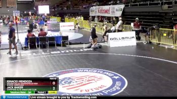 100 lbs Quarterfinal - Jack Baker, Livermore Elite Wrestling Club vs Ignacio Mendoza, Golden Valley (Bakersfield) High School Wrestling