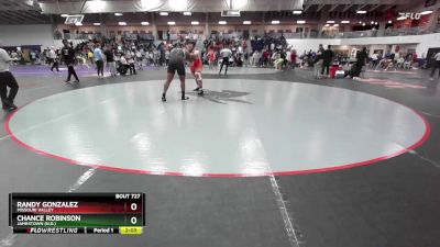 285 lbs Champ. Round 3 - Randy Gonzalez, Missouri Valley vs Chance Robinson, Jamestown (N.D.)