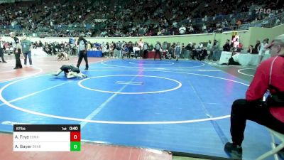 87 lbs Consi Of 32 #2 - Aiden Frye, Comanche Indians vs Aiden Bayer, Broken Arrow