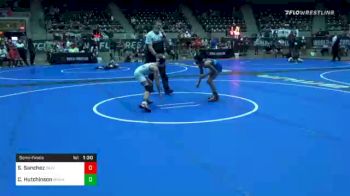 73 lbs Semifinal - Sammy Sanchez, Calvary Chapel Yorba Linda vs Caeleb Hutchinson, Manhattan