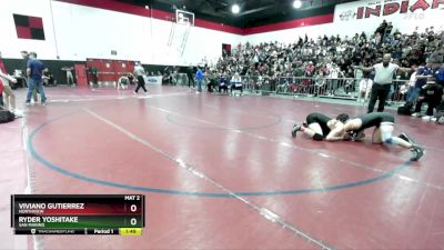 144 lbs 1st Place Match - Ryder Yoshitake, San Marino vs Viviano Gutierrez, Northview