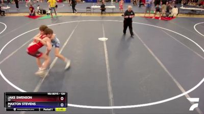 120 lbs Cons. Round 4 - Jake Swenson, WI vs Maxton Stevens, WI