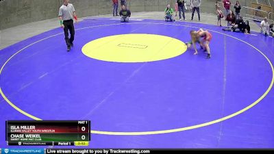 43 lbs Cons. Semi - Isla Miller, Illinois Valley Youth Wrestlin vs Chase Weikel, Sweet Home Mat Club