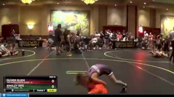 70 lbs Round 1 (6 Team) - Oliver Gliem, The Untouchables Black vs Kinsley Rife, MO All Stars