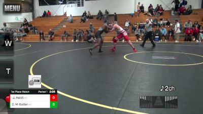 285 lbs 1st Place Match - Jack Heldt, Wabash vs Cameron Mayes-Butler, Indiana Tech