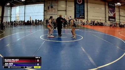 104 lbs Rd#11- 2:00pm Saturday - Ava Rife, Iowa Ladies vs Elana Pelaez, Maryland Gold