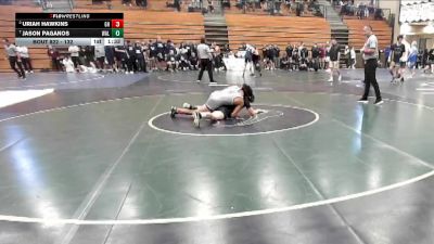 132 lbs Quarterfinal - Jason Paganos, Walnut vs Uriah Hawkins, Granite Hills