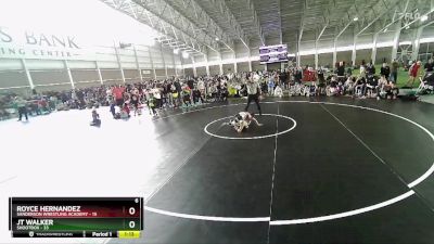 92 lbs Quarters & Wb (16 Team) - Royce Hernandez, Sanderson Wrestling Academy vs JT Walker, Shootbox