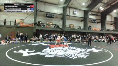 165 lbs Champ. Rd Of 16 - Jordon Larson, Team Aggression vs Marcus Gonzales, Auburn Area Wrestling Club