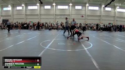 130 lbs Round 1 (10 Team) - Brooks Mitcham, Rambler WC vs Dominick Moulton, 84 Athletes