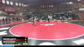 133 lbs Cons. Round 3 - Matthew Alarcon, Victor Valley College vs Ernesto Sanchez, East Los Angeles College