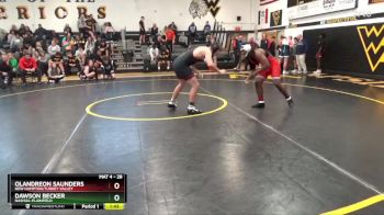 28 lbs Round 1 - Dawson Becker, Nashua-Plainfield vs Olandreon Saunders, New Hampton/Turkey Valley