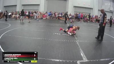 96 lbs Round 6 (10 Team) - Christian Hill, Full Circle vs Jackson Bowman, Georgia United Red