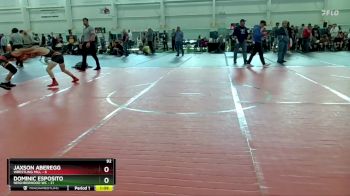 92 lbs Round 4 (10 Team) - Dominic Esposito, Neighborhood WC vs Jaxson Aberegg, Wrestling Mill