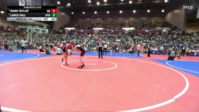 91 lbs 3rd Place Match - Lance Hall, Benton Parks Youth Wrestling vs Ward Taylor, Rogers Iron Wrestling