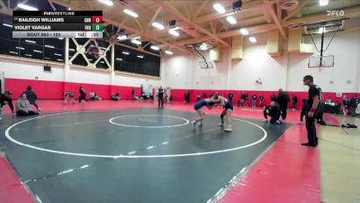 125 lbs Cons. Round 4 - Violet VArgas, Frontier vs Baileigh Williams, Centennial (NV)