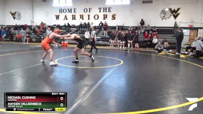 JV-14 lbs Round 1 - Michael Cushing, Waukon vs Hayden Hillsenbeck, Wapsie Valley