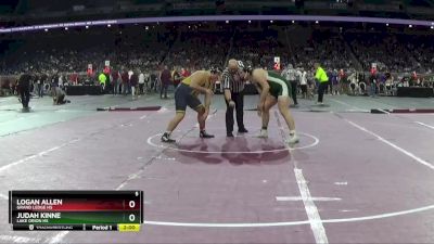 D1-285 lbs Champ. Round 1 - Judah Kinne, Lake Orion HS vs Logan Allen, Grand Ledge HS