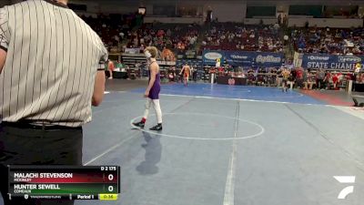 D 2 175 lbs Cons. Round 4 - Malachi Stevenson, McKinley vs Hunter Sewell, Comeaux