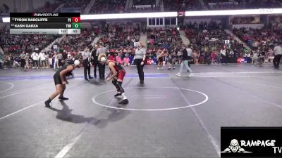 90 lbs Quarterfinal - Kash Garza, The Best Wrestler vs Tyson Radcliffe, Plainville Kids