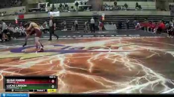 132 lbs Quarterfinals (8 Team) - Qusai Marini, Vacaville vs Lucas Larson, Stewartville
