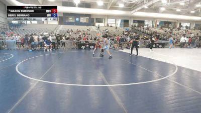 120 lbs Champ. Rd Of 16 - Mason Emerson, Fighting Squirrels Wrestling Club vs Berdj Serrano, Gold Rush Wrestling