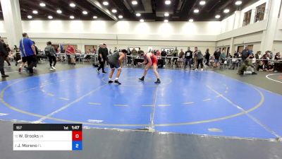 157 lbs 1/4 Final - William Brooks, Virginia vs Jonathan Moreno, Florida