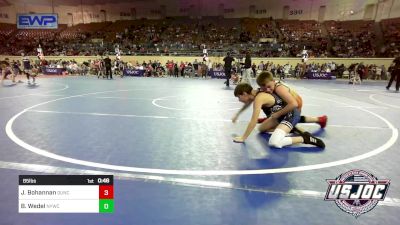 85 lbs Round Of 16 - Jacob Bohannan, Duncan Demon Wrestling vs Beau Wedel, Newcastle Youth Wrestling