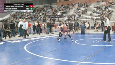 110 lbs Cons. Quarters - Andrew Matthews-Watt, Palouse Elite Wrestling Club vs Gauge Lehner, Cle Elum Mat Miners Wrestling Club