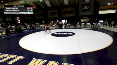 174 lbs Cons. Round 3 - Xavier Preston, Roanoke College vs Dylan Weaver, Shenandoah University