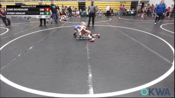 46 lbs Quarterfinal - Zane Eichenauer, Cowboy Wrestling Club vs Ryder Aguilar, Newkirk Takedown Club