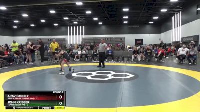 85 lbs Round 2 (8 Team) - John Krieger, Team 922 (OH-PA) vs Arav Pandey, Junior Terps Xtreme (MY)