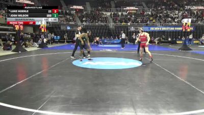 141 lbs Quarterfinal - Josh Wilson, Greensboro vs Luke Hoerle, Stevens