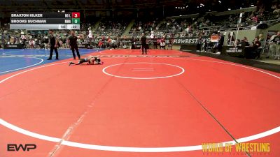 49 lbs Consi Of 8 #2 - Braxton Kilker, No Limit Wrestling Club vs Brooks Suchman, Moen Wrestling Academy