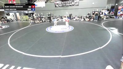 135 lbs Ruby Julien-Newsom, SDIKWA - San Diego-Imperial Kids Wrestling Association vs Lana Nguyen, MDWA - Mount Diablo Wrestling Association