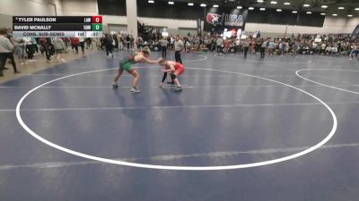 132 lbs Cons. Sub-semis - Tyler Paulson, LaCrosse Area Wrestlers vs David McNally, 512 Outlaw Wrestling