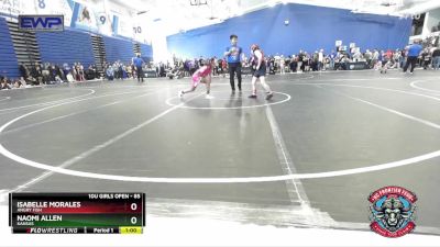 85 lbs Round 2 - Isabelle Morales, Angry Fish vs Naomi Allen, Kansas