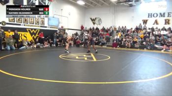 215 lbs Quarterfinal - Hayden Hilsenbeck, Wapsie Valley vs Perignon Holmes, Waterloo West