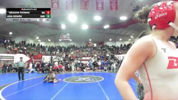 100 lbs Cons. Semi - Meagan Thomas, Merrillville vs Asia Bowen, Greenfield Central