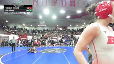 100 lbs Cons. Semi - Meagan Thomas, Merrillville vs Asia Bowen, Greenfield Central