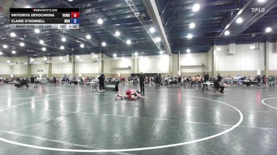 145 lbs Consolation - Viktoriya Devochkina, Youth Impact Center Wrestling Club vs Claire O`Donnell, Iron's Elite Wrestling Club