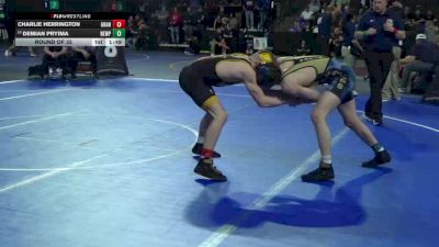 144 lbs Round Of 32 - Charlie Herrington, Granada (NC) vs Demian Pryima, Newport Harbor (SS)