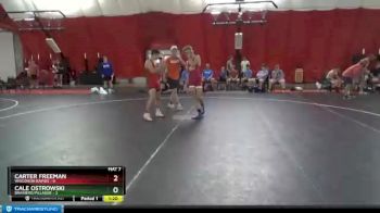 126 lbs Quarterfinals (8 Team) - Carter Freeman, Wisconsin Rapids vs Cale Ostrowski, Brainerd/Pillager