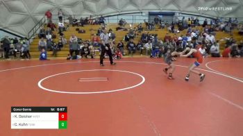 60 lbs Consolation - Kaison Deisher, West Allegheny vs Chase Kuhn, Toronto